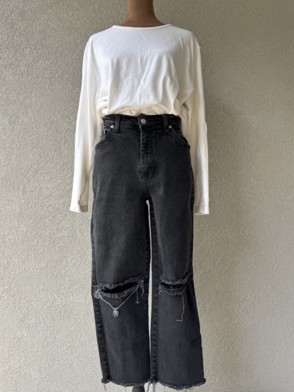Vintage Faded Glory Women's Denim Jeans Stretch Cotton-USA-Size 10 Tall